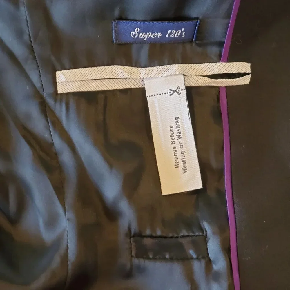 Y2K J. Crew Women's Black Super 120's 100% Wool Blazer Jacket‎ 2 Button Size 4